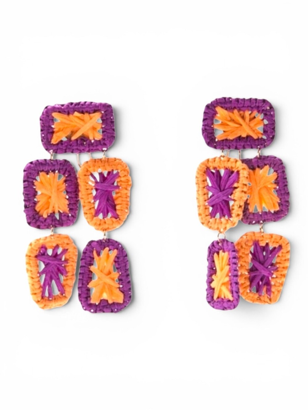 ZARA Raffia Earrings